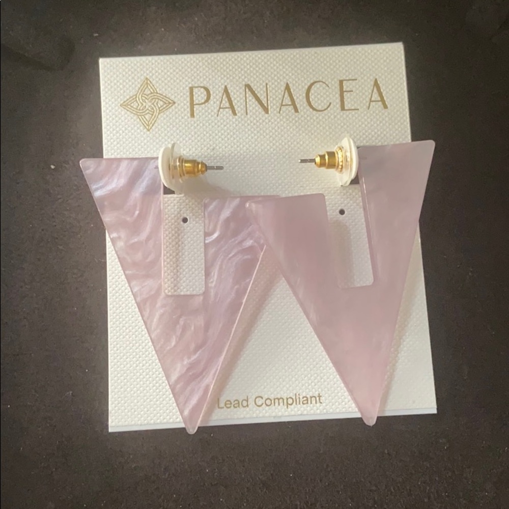 Lilac Resin Earrings
